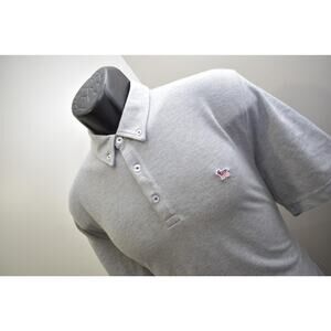 Southern Proper Golf Polo Short Sleeve Gray Poly Cotton Stretch Mens Size Medium